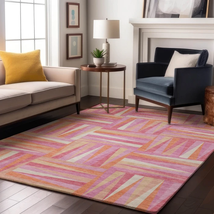 Addison Mayfield Pink AMF1012 2ft. 3in. x 7ft. 6in. Rect. Rug
