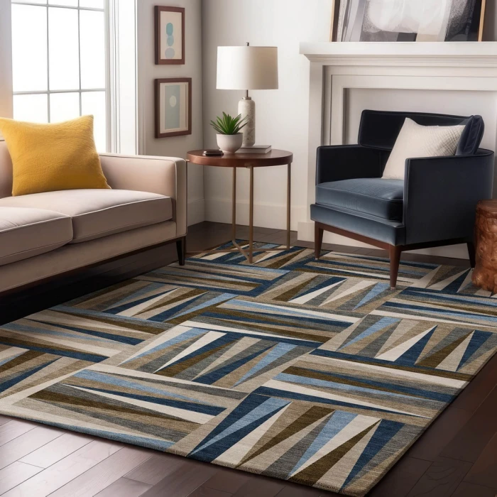 Addison Mayfield Blue AMF1012 2ft. 3in. x 7ft. 6in. Rect. Rug