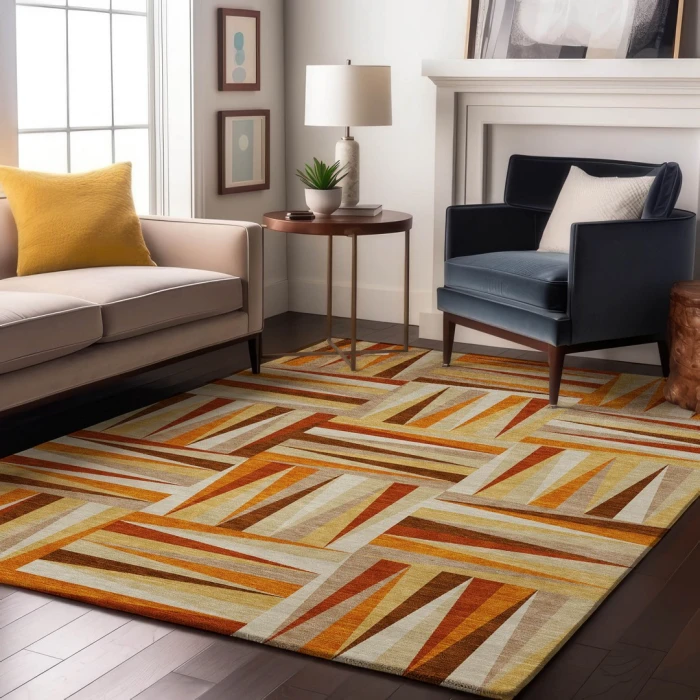 Addison Mayfield Orange AMF1012 2ft. 3in. x 7ft. 6in. Rect. Rug