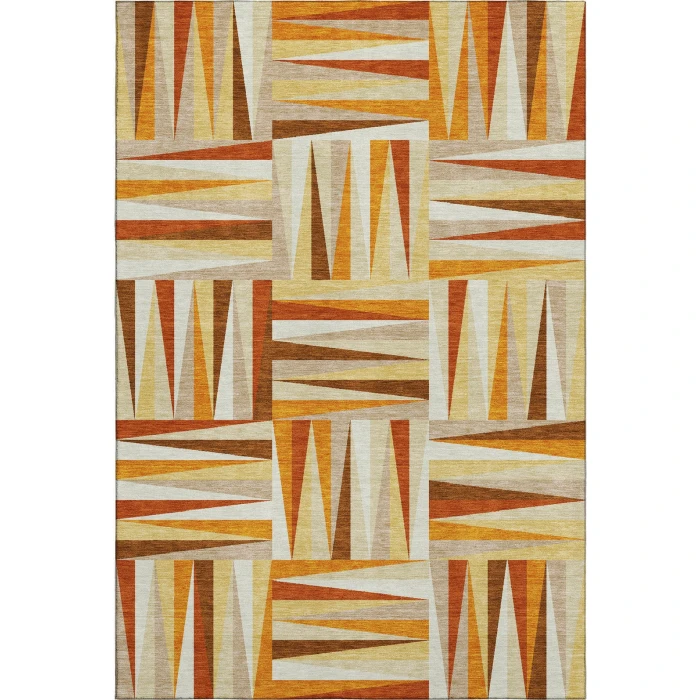 Addison Mayfield Orange AMF1012 2ft. 3in. x 7ft. 6in. Rect. Rug