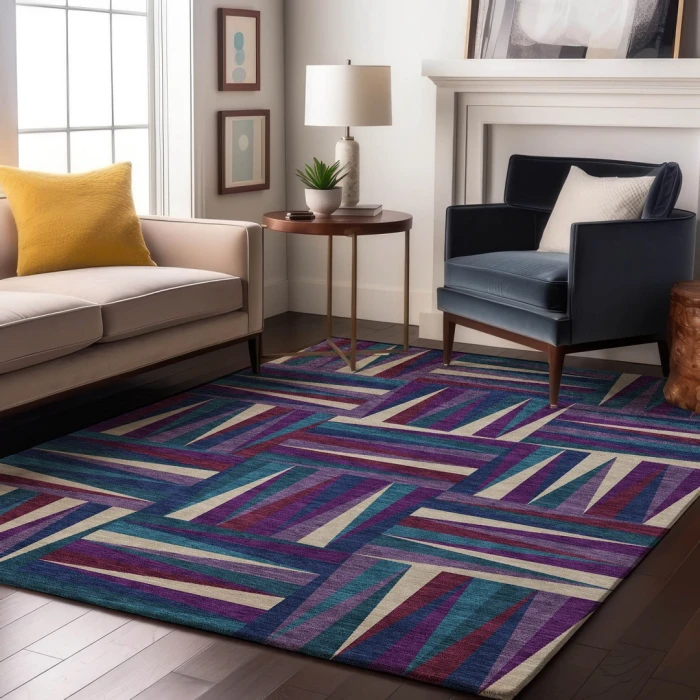 Addison Mayfield Purple AMF1012 5ft. x 7ft. 6in. Rect. Rug