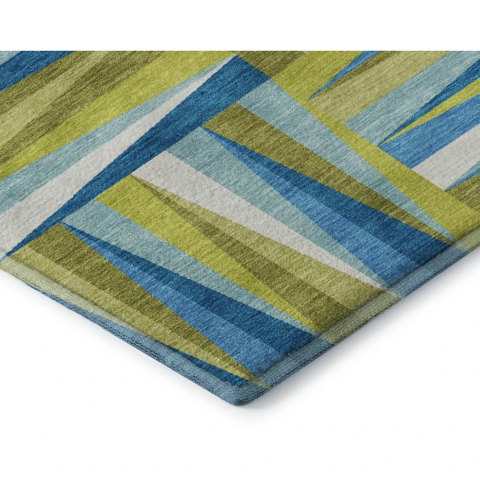 Addison Mayfield Teal AMF1012 - 8ft. Round Rug