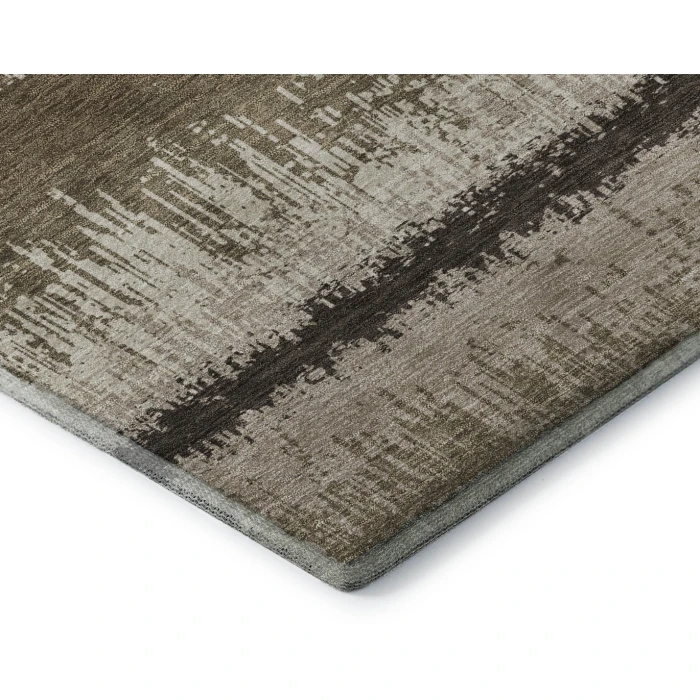 Addison Mayfield Brown AMF1013 - 8ft. Round Rug