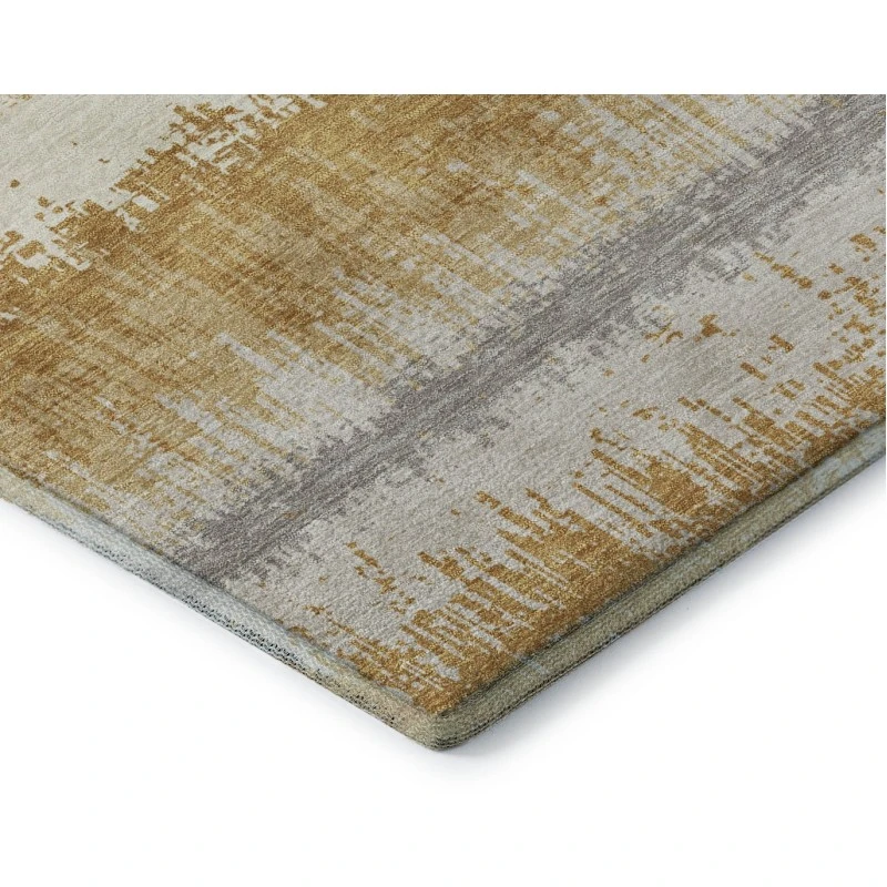 Addison Mayfield Gold AMF1013 - 8ft. Round Rug