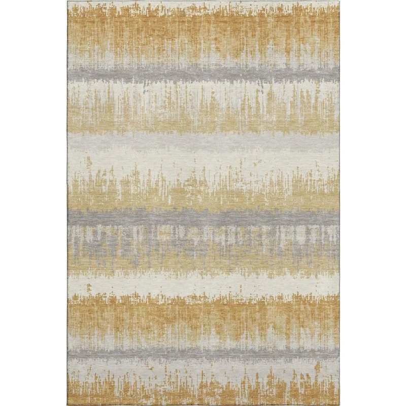 Addison Mayfield Gold AMF1013 - 8ft. Round Rug
