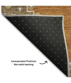 Addison Mayfield Orange AMF1014 2ft. 3in. x 7ft. 6in. Rect. Rug