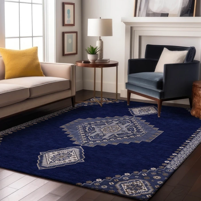 Addison Mayfield Blue AMF1014 2ft. 3in. x 7ft. 6in. Rect. Rug