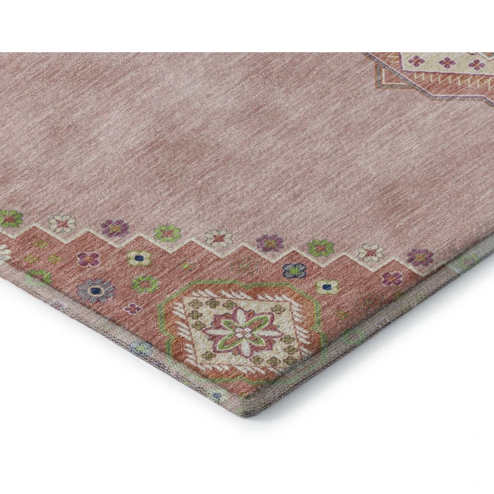 Addison Mayfield Pink AMF1014 - 8ft. Round Rug