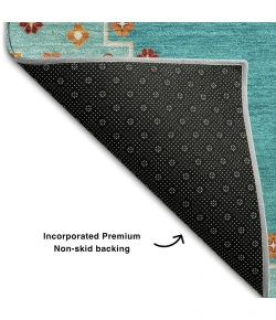 Addison Mayfield Teal AMF1014 - 8ft. Round Rug