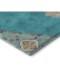 Addison Mayfield Teal AMF1014 - 8ft. Round Rug