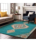 Addison Mayfield Teal AMF1014 - 8ft. Round Rug