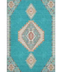 Addison Mayfield Teal AMF1014 - 8ft. Round Rug