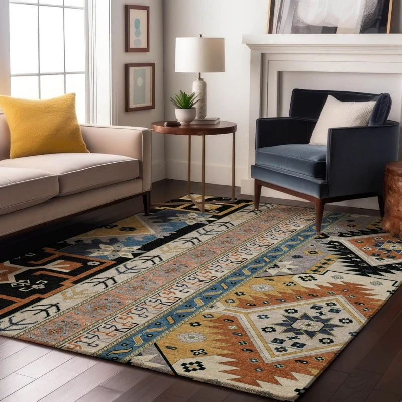 Addison Mayfield Black AMF1015 - 8ft. Round Rug