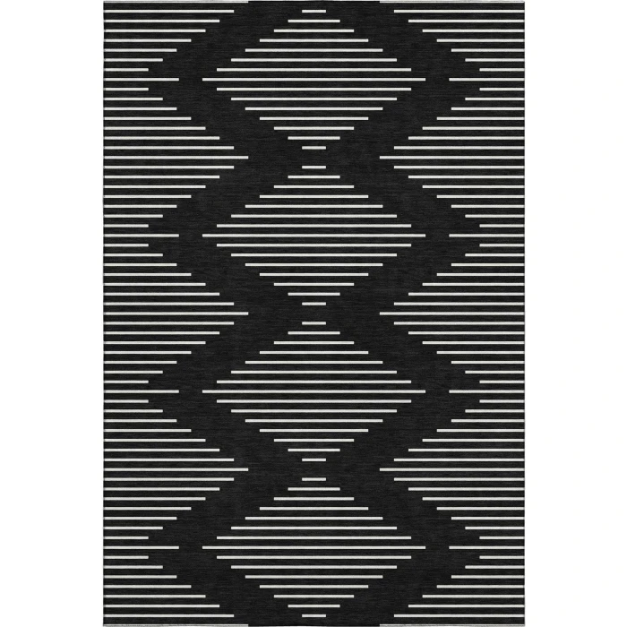 Addison Mayfield Black AMF1016 - 8ft. Round Rug