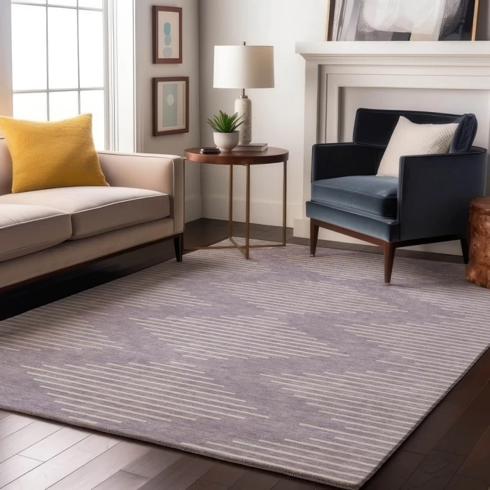 Addison Mayfield Purple AMF1016 - 8ft. Round Rug