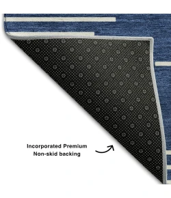 Addison Mayfield Blue AMF1016 - 8ft. Round Rug