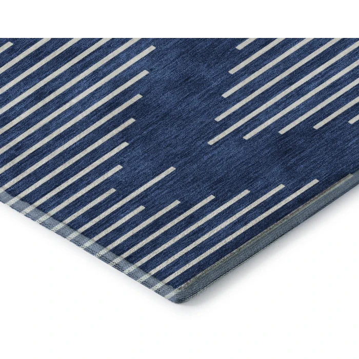 Addison Mayfield Blue AMF1016 - 8ft. Round Rug