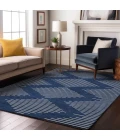 Addison Mayfield Blue AMF1016 - 8ft. Round Rug