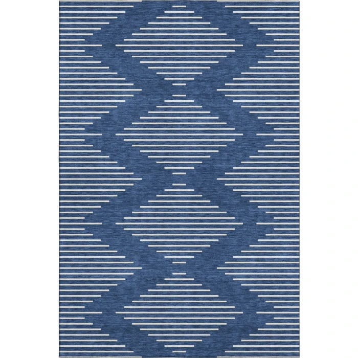 Addison Mayfield Blue AMF1016 - 8ft. Round Rug