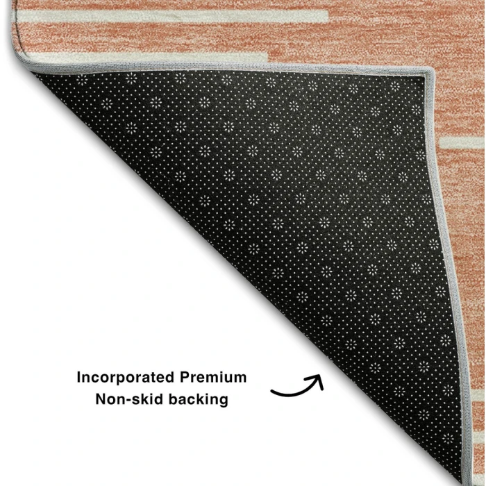 Addison Mayfield Orange AMF1016 - 8ft. Round Rug