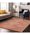 Addison Mayfield Orange AMF1016 - 8ft. Round Rug