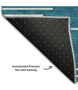 Addison Mayfield Teal AMF1016 - 8ft. Round Rug