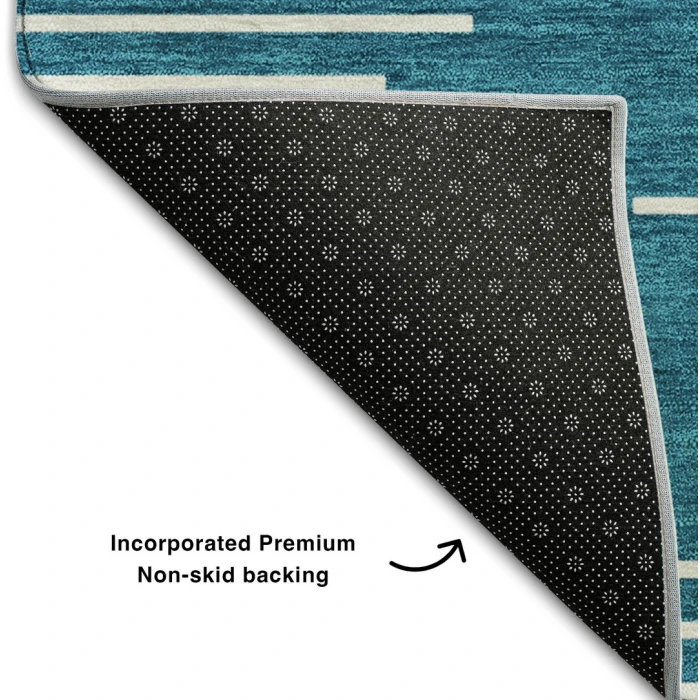 Addison Mayfield Teal AMF1016 - 8ft. Round Rug