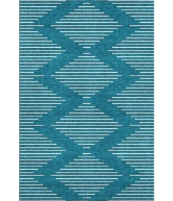 Addison Mayfield Teal AMF1016 - 8ft. Round Rug