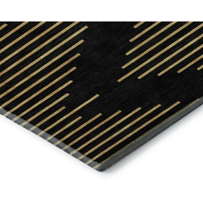 Addison Mayfield Black AMF1017 2ft. 3in. x 7ft. 6in. Rect. Rug