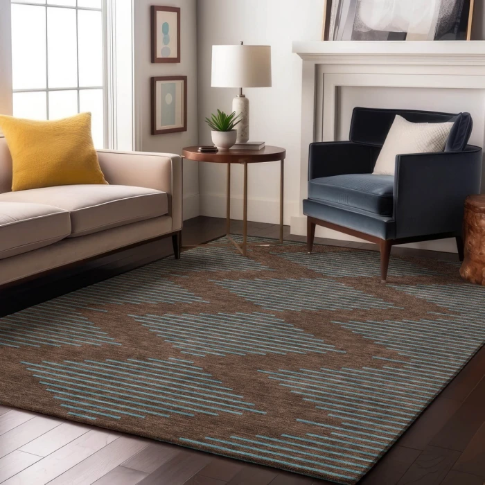 Addison Mayfield Brown AMF1017 2ft. 3in. x 7ft. 6in. Rect. Rug