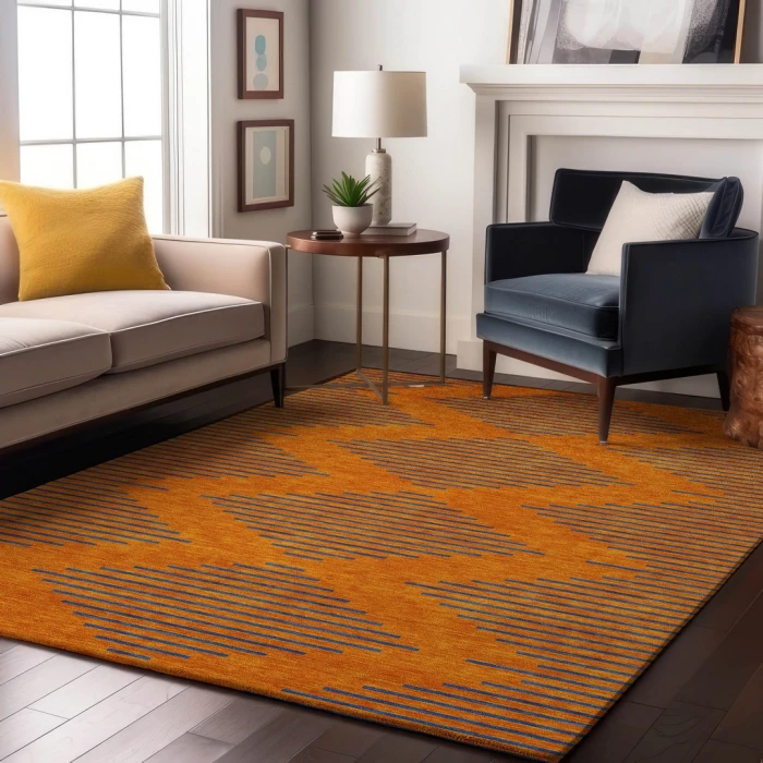 Addison Mayfield Orange AMF1017 2ft. 3in. x 7ft. 6in. Rect. Rug