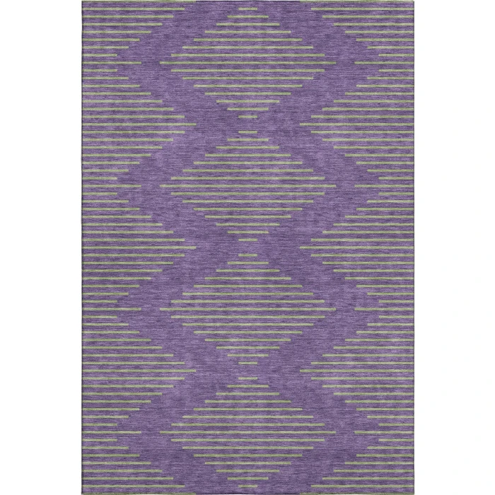 Addison Mayfield Purple AMF1017 - 8ft. Round Rug