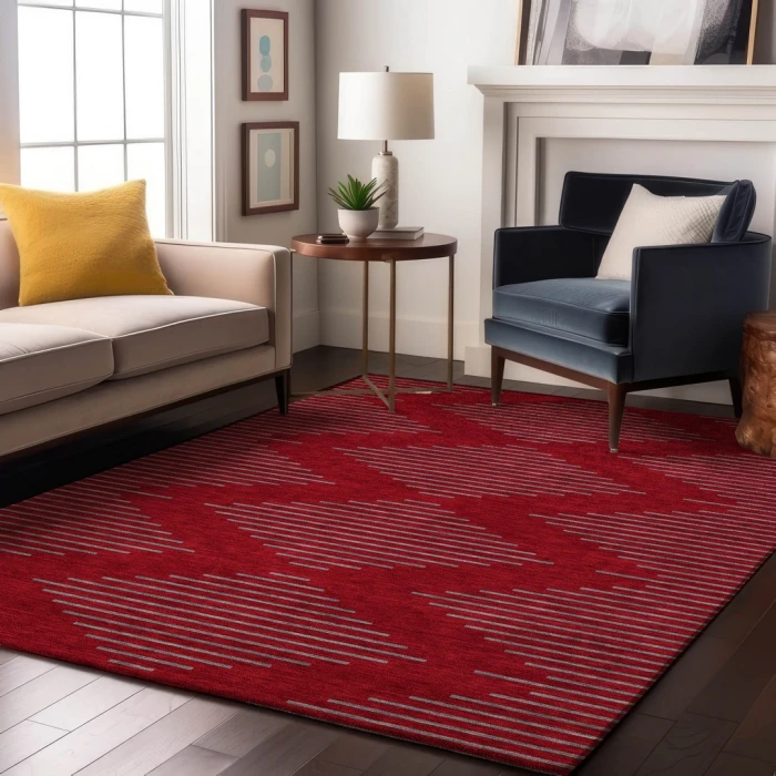 Addison Mayfield Red AMF1017 8ft. x 10ft. Rect. Rug