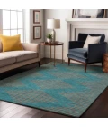 Addison Mayfield Teal AMF1017 - 8ft. Round Rug
