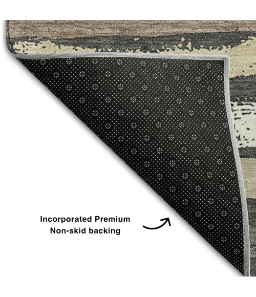 Addison Mayfield Gray AMF1019 - 8ft. Round Rug