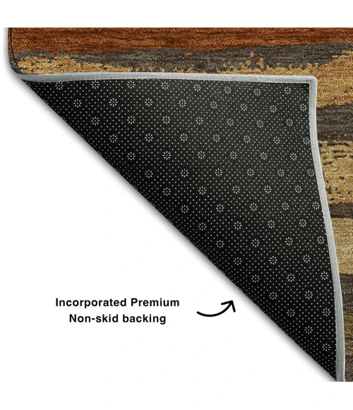 Addison Mayfield Brown AMF1019 - 8ft. Round Rug