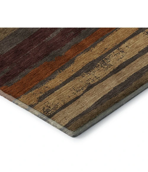 Addison Mayfield Brown AMF1019 - 8ft. Round Rug