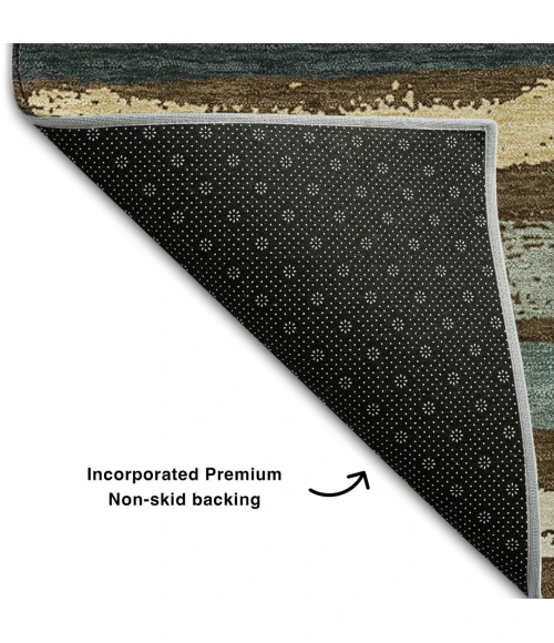 Addison Mayfield Brown AMF1019 - 8ft. Round Rug
