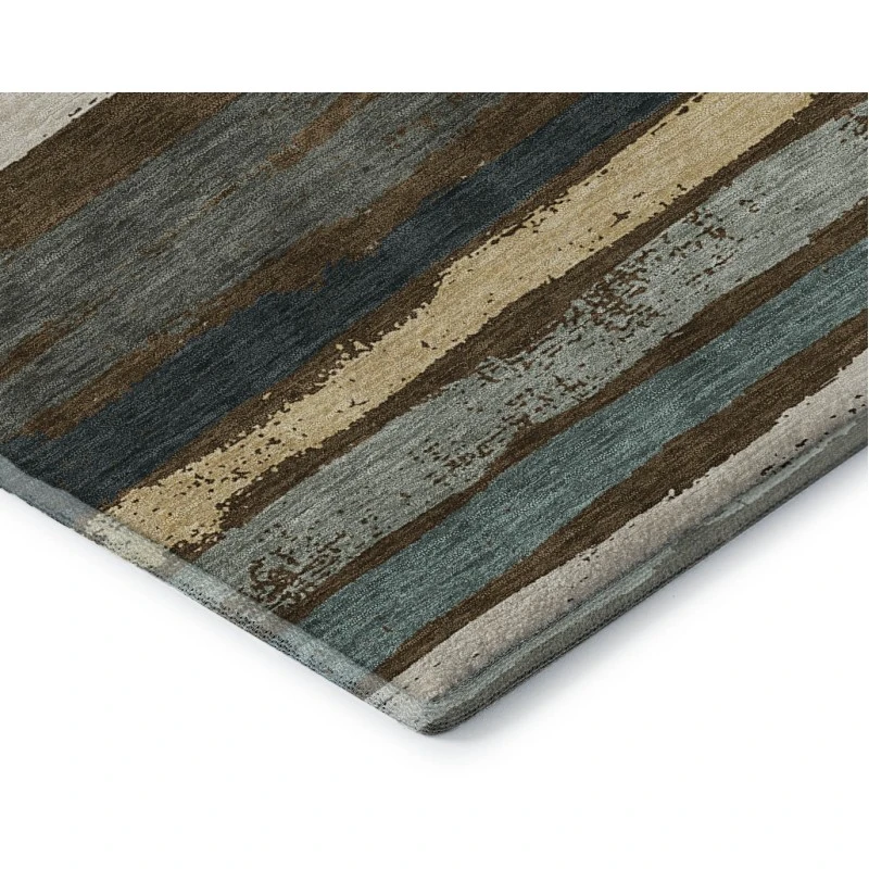 Addison Mayfield Brown AMF1019 - 8ft. Round Rug