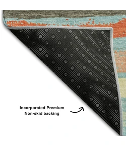 Addison Mayfield Blue AMF1019 - 8ft. Round Rug
