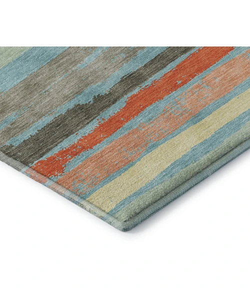 Addison Mayfield Blue AMF1019 - 8ft. Round Rug