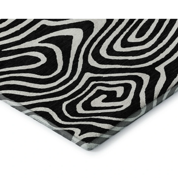 Addison Mayfield Black AMF1020 5ft. x 7ft. 6in. Rect. Rug