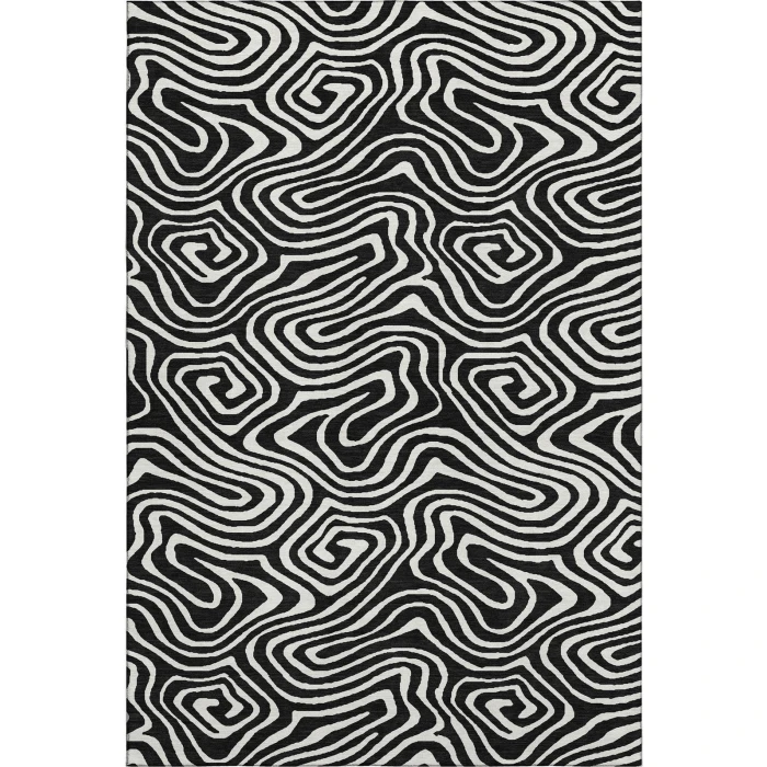 Addison Mayfield Black AMF1020 5ft. x 7ft. 6in. Rect. Rug