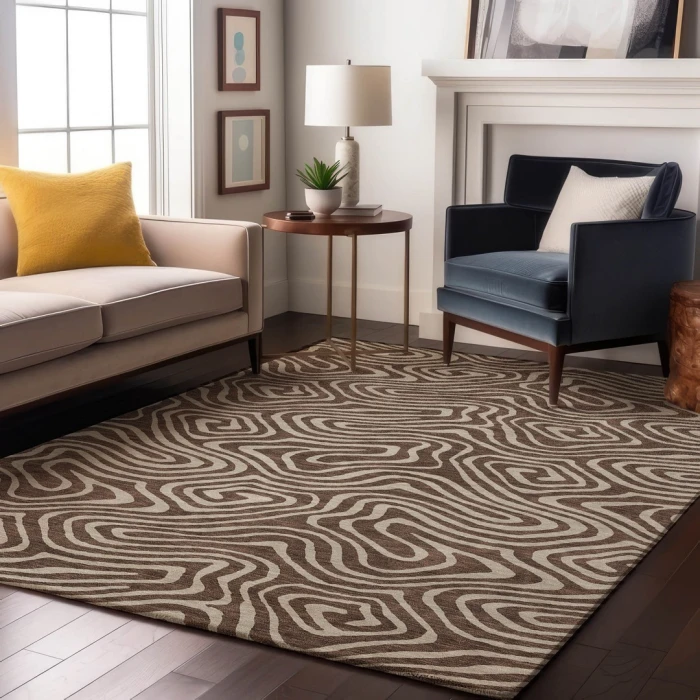 Addison Mayfield Brown AMF1020 5ft. x 7ft. 6in. Rect. Rug