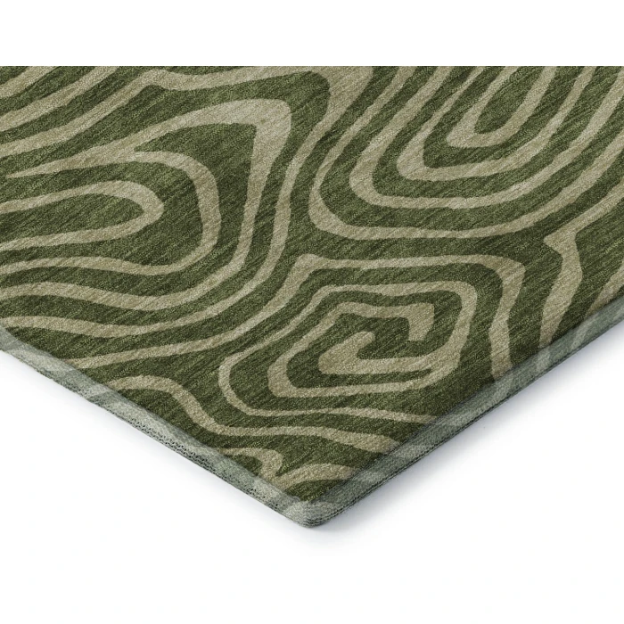 Addison Mayfield Green AMF1020 - 8ft. Round Rug