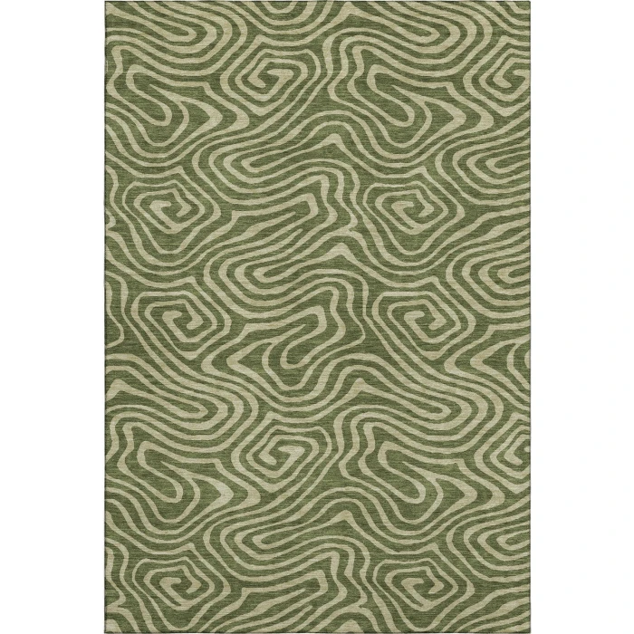 Addison Mayfield Green AMF1020 - 8ft. Round Rug