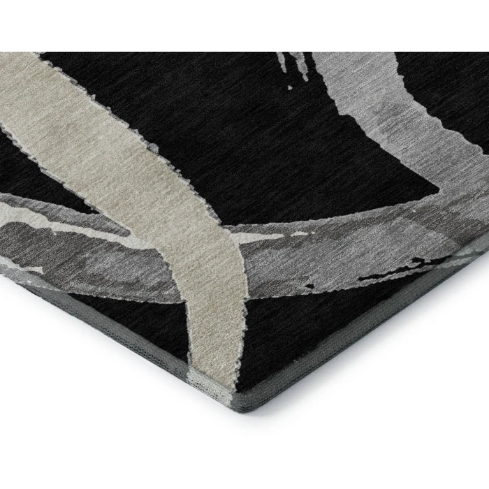 Addison Mayfield Black AMF1022 2ft. 3in. x 7ft. 6in. Rect. Rug