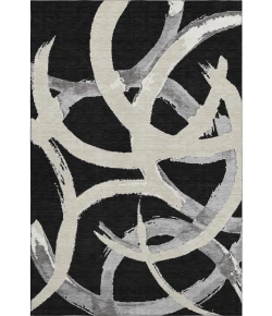 Addison Mayfield Black AMF1022 2ft. 3in. x 7ft. 6in. Rect. Rug