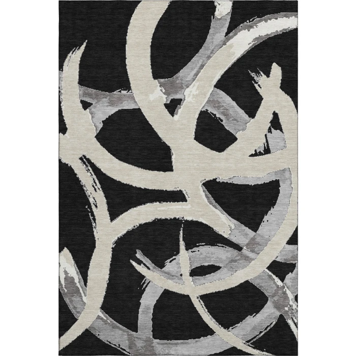 Addison Mayfield Black AMF1022 2ft. 3in. x 7ft. 6in. Rect. Rug