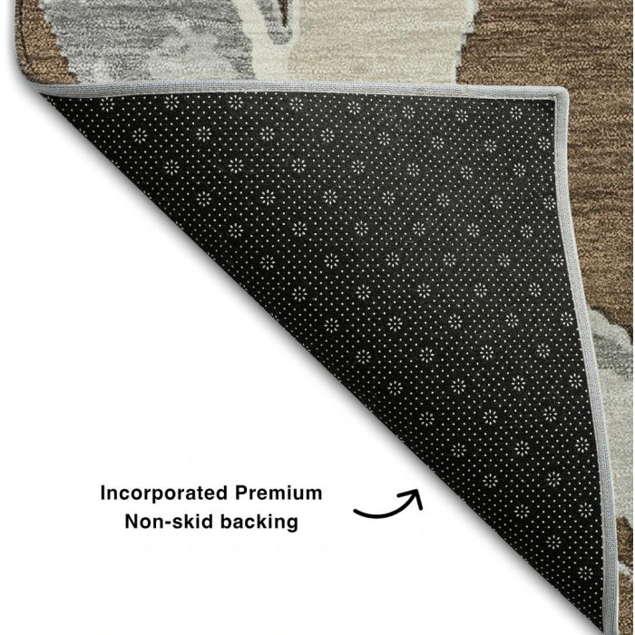 Addison Mayfield Brown AMF1022 - 8ft. Round Rug